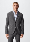Mango Americana traje super slim fit - Gris medio