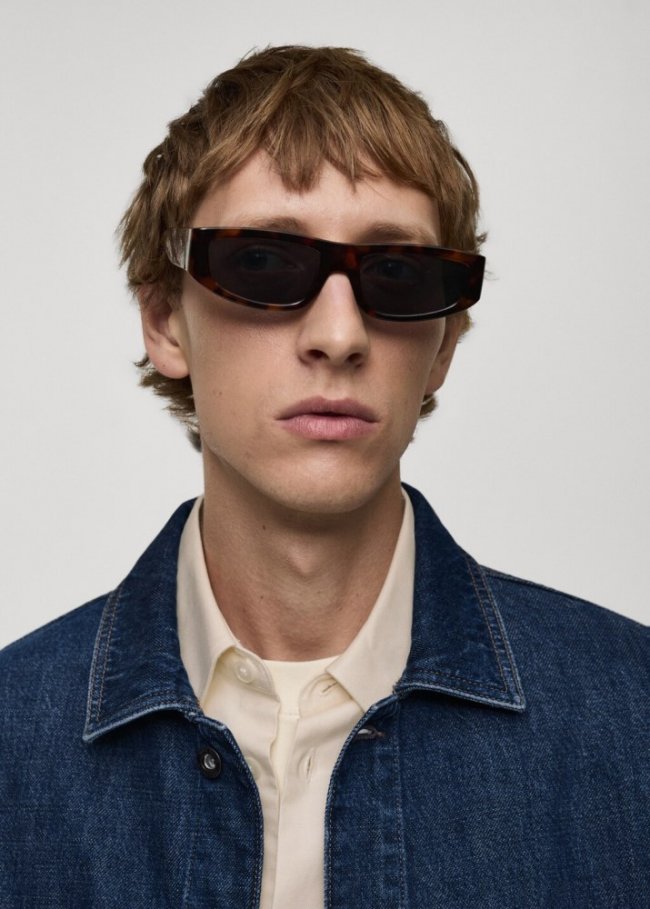 Mango Gafas de sol efecto carey - Marrón