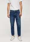 Mango Jeans tappered-fit lavado oscuro - Azul oscuro