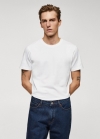 Mango Camiseta básica algodón - Blanco