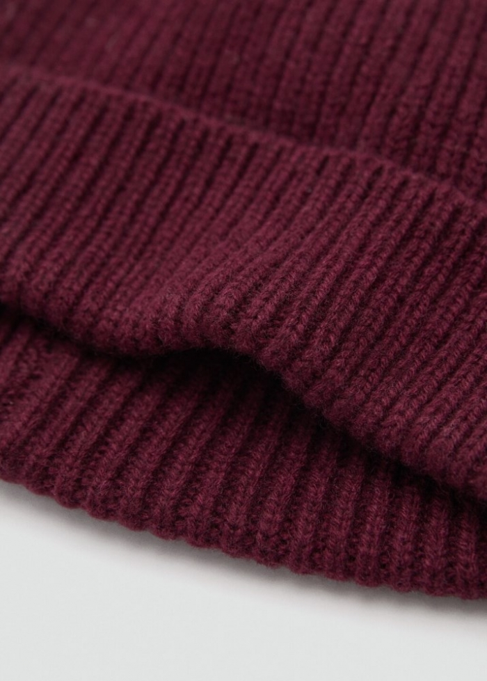 Mango Gorro lana cashmere - Burdeos