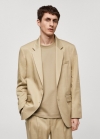 Mango Americana traje regular fit - Beige
