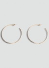 Mango Pendientes maxi aros - Oro