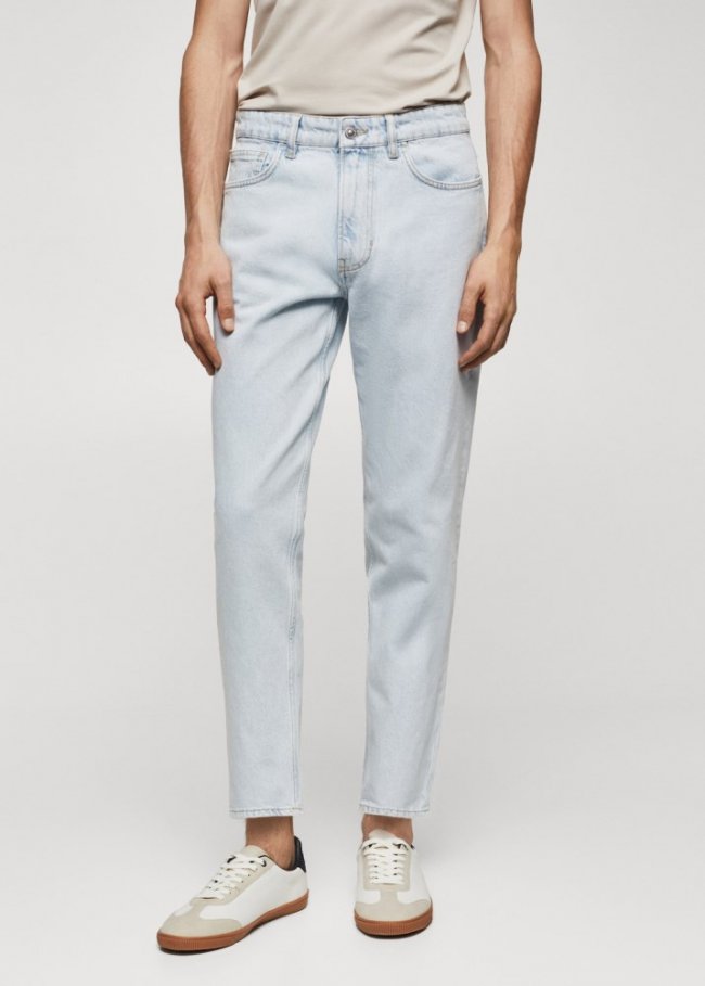 Mango Jeans carrot fit - Azul bleach