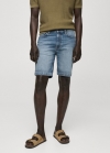 Mango Bermudas vaquera regular fit - Azul oscuro
