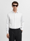 Mango Camisa traje slim fit 100% algodón - Blanco