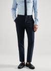 Mango Pantalón traje super slim fit cuadros - Azul marino oscuro