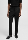 Mango Pantalón de traje lyocell lino - Negro