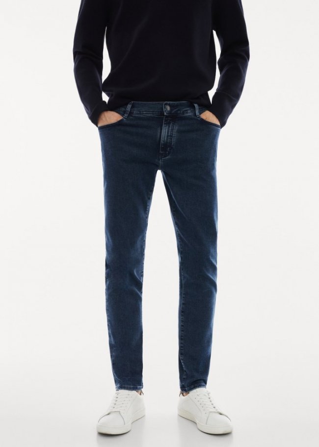 Mango Jeans slim fit THERMOLITE® - Azul oscuro intenso