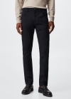 Mango Pantalón tejanero slim fit sarga - Azul marino oscuro