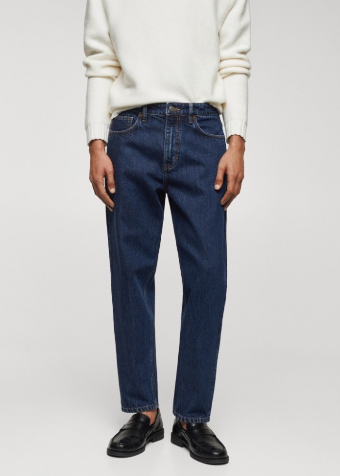 Mango Jeans tapered-fit - Azul oscuro