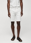 Mango Bermudas vaquera regular fit - Blanco