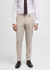 Mango Pantalón traje slim fit tejido comfort stretch - Beige