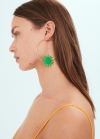 Mango Pendientes aro maxi colgantes - Oro