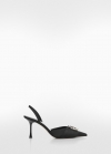 Mango Zapato tacón joya - Negro