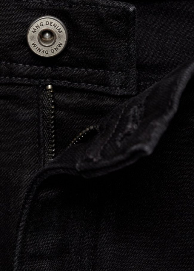 Mango Jeans janin - Denim negro