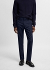 Mango Pantalón traje París super slim fit - Azul marino oscuro