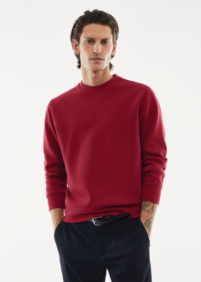 Mango Sudadera tejido reciclado transpirable - Rojo