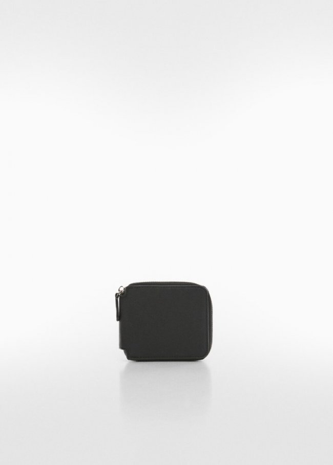 Mango Billetero tarjetero anti contacless - Negro
