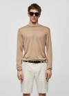 Mango Jersey fino seda de mora - Gris visón
