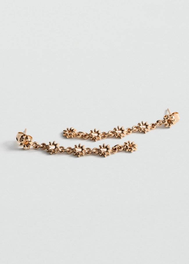 Mango Pendientes colgantes - Oro