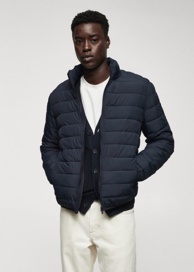 Mango Anorak acolchada ultra ligera water-repellent - Azul marino
