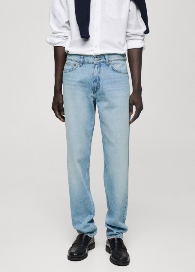 Mango Jeans Bob regular fit lavado claro - Azul medio