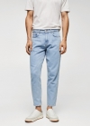 Mango Vaquero ligero tapered fit lavado claro - Azul claro