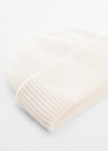 Mango Gorro corto punto - Blanco roto