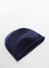 Mango Gorro punto cashmere - Azul marino