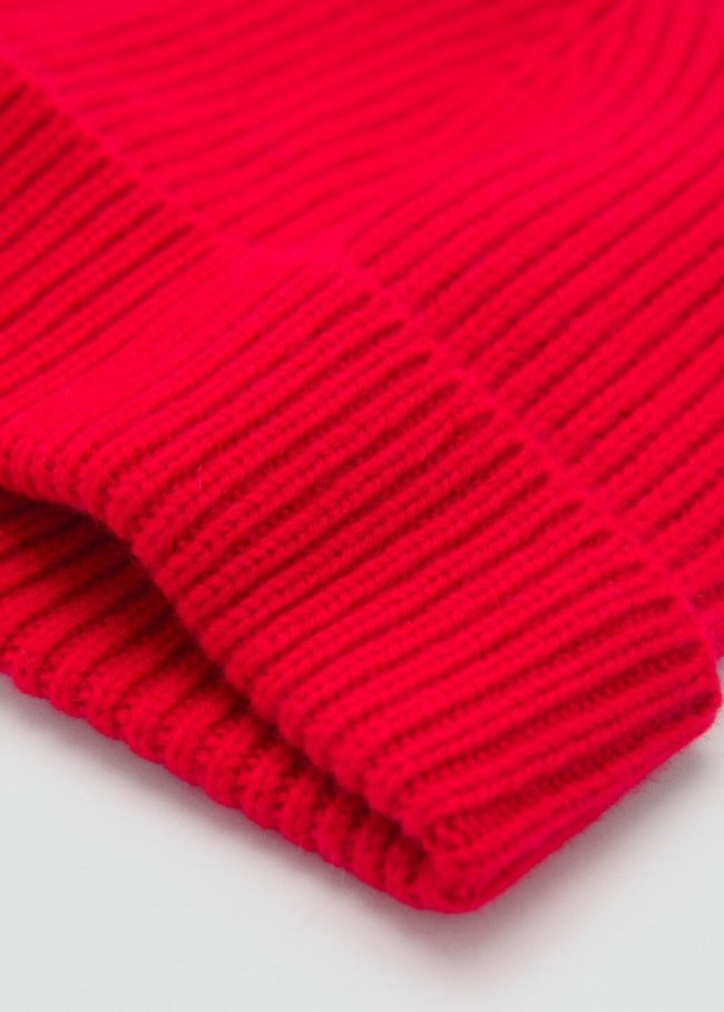 Mango Gorro lana cashmere - Rojo