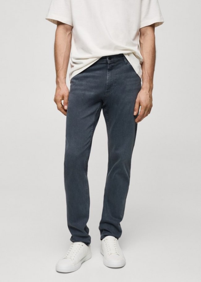 Mango Jeans Patrick slim fit Ultra Soft Touch - Gris