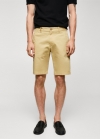 Mango Bermudas slim fit chino algodón - Ocre
