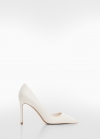 Mango Zapato tacón asimétrico - Blanco