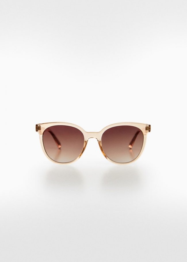 Mango Gafas de sol montura de pasta - Melocotón
