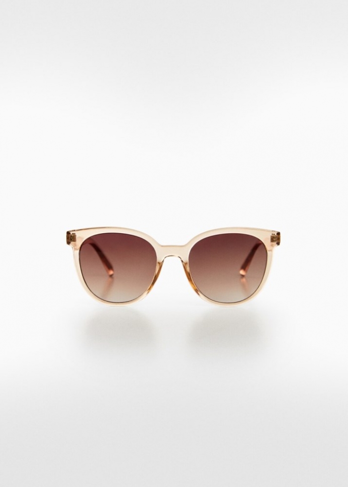 Mango Gafas de sol montura de pasta - Melocotón