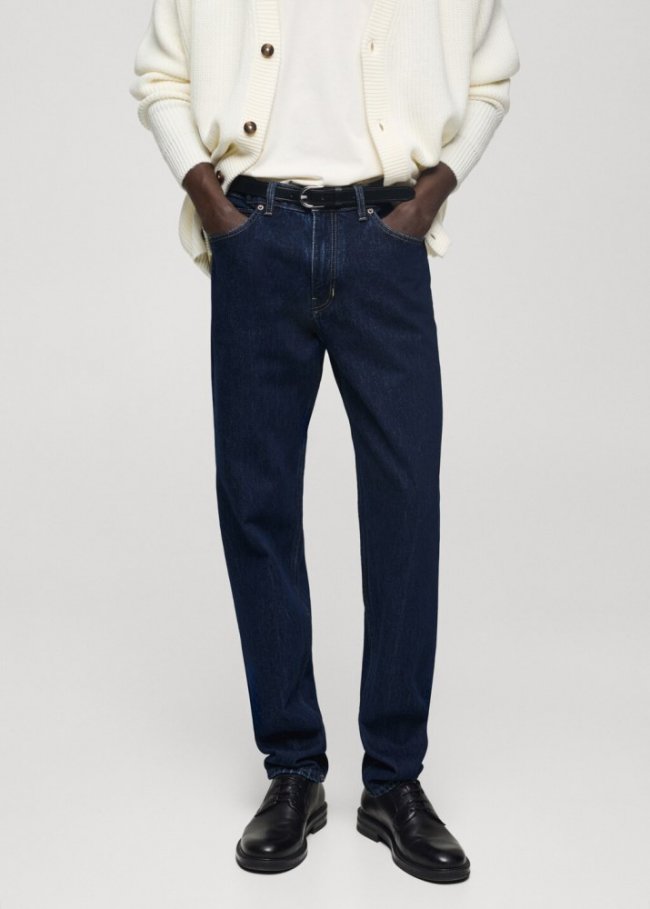 Mango Jeans Bob regular fit lavado oscuro - Azul