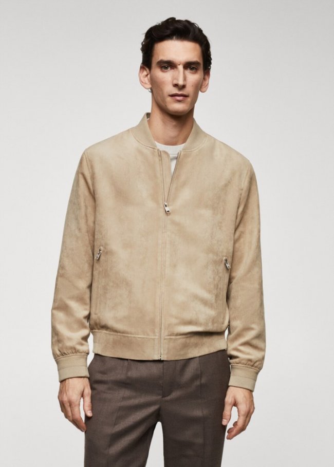 Mango Cazadora bomber efecto ante - Arena