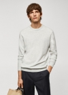 Mango Jersey punto fino mezcla de lana - Gris claro vigoré