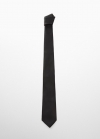 Mango Corbata estructura anti-arrugas - Negro