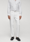 Mango Jeans tapered-fit - Blanco roto