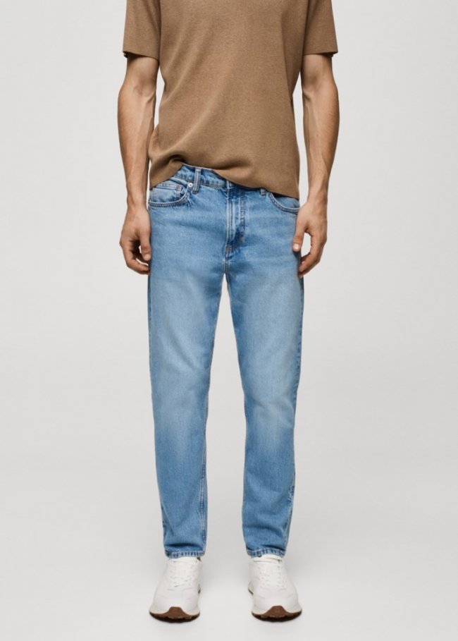 Mango Jeans tapered-fit - Azul medio