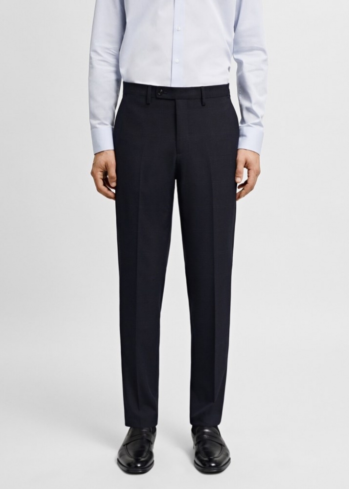 Mango Pantalón traje París super slim fit - Azul marino oscuro