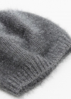 Mango Boina efecto pelo - Gris