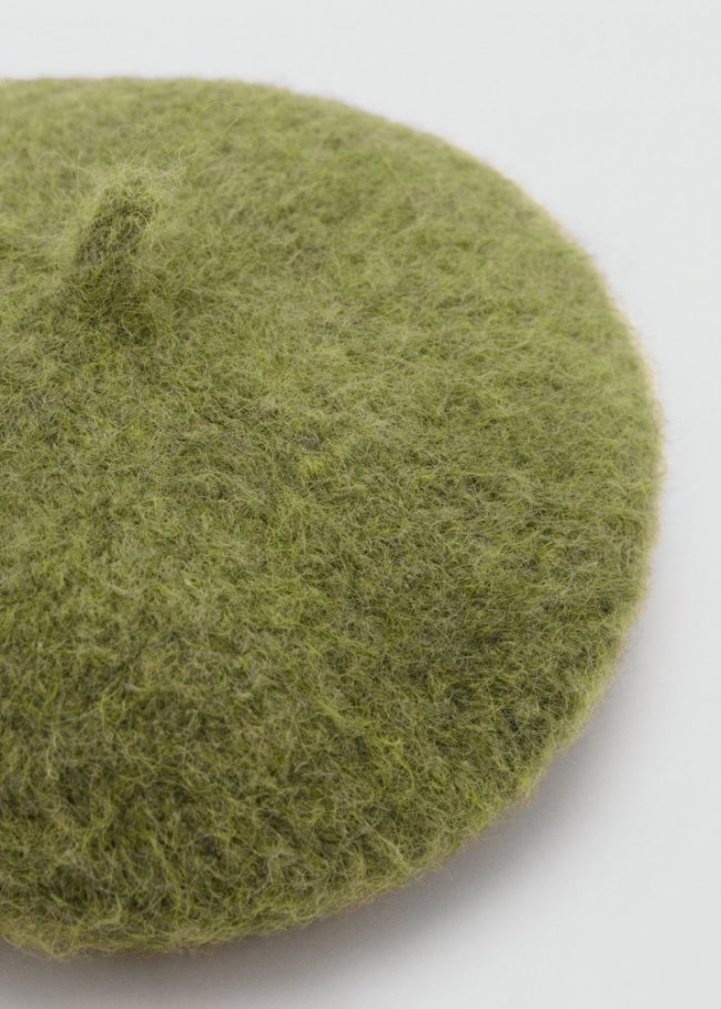 Mango Gorro boina - Verde