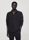 Mango Camisa bolsillo regular fit - Azul marino oscuro