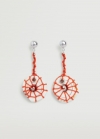Mango Pendientes colgantes concha - Plata