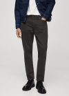 Mango Jeans Ben tapered cropped - Gris antracita