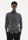 Mango Cárdigan 100% lana merino - Gris