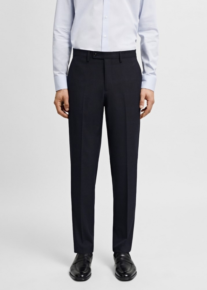 Mango Pantalón traje París super slim fit - Azul marino oscuro